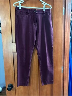 LOFT Plum Slim Ankle Pants